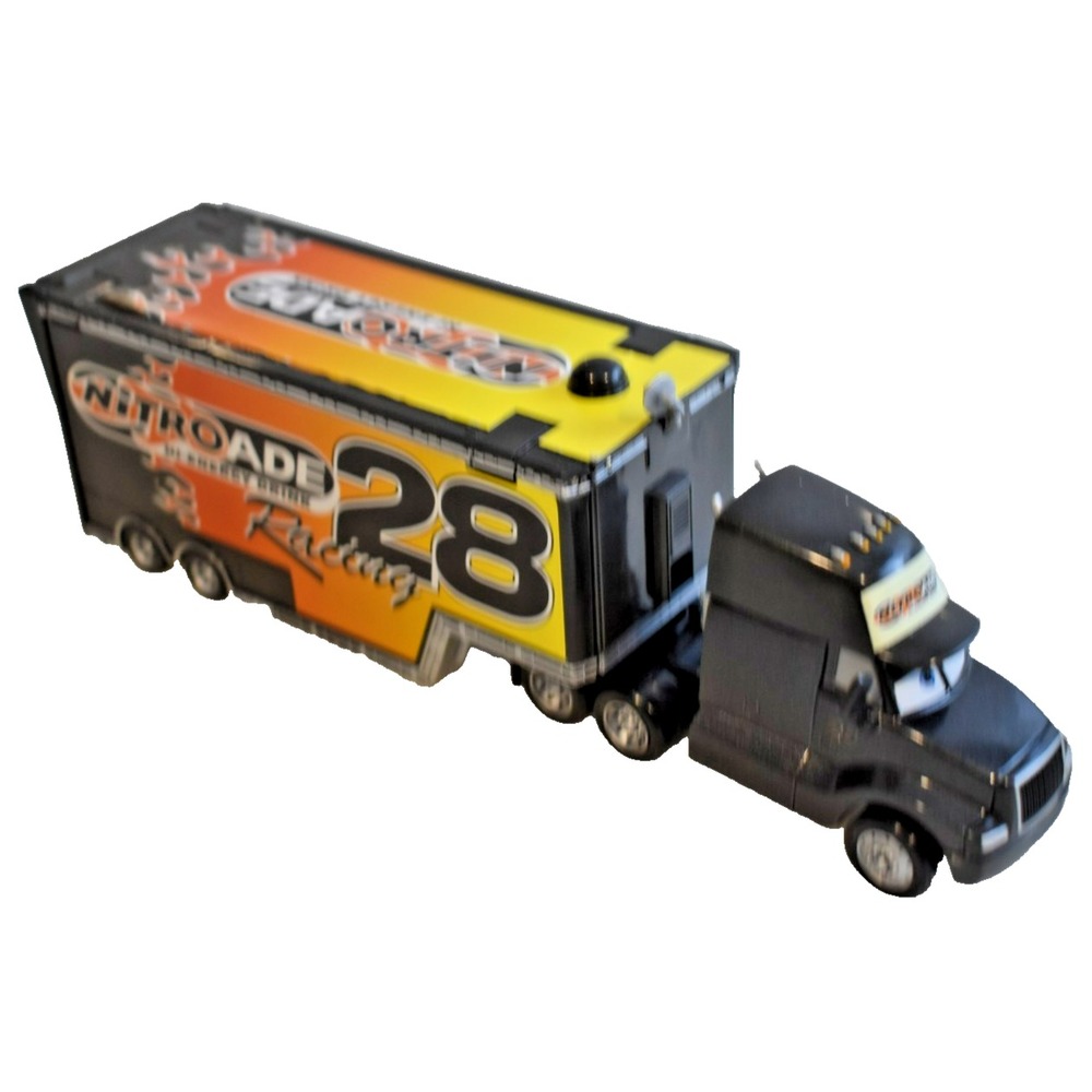 Disney Pixar Cars Original #28 Nitroade Hauler Semi Truck and Trailer